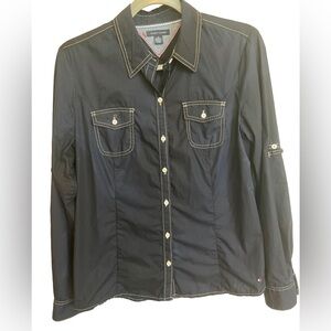 Tommy Hilfiger Black Button Down Shirt